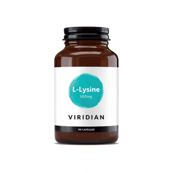 VIRIDIAN L-Lysine 500 mg, 90 kapsulas