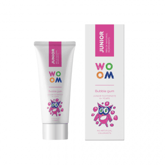 WOOM zobu pasta JUNIOR BUBBLE GUM, 50 ml