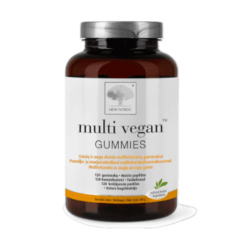 NEW NORDIC košļājamās pastilas MULTI VEGAN GUMMIES, 120 gab.