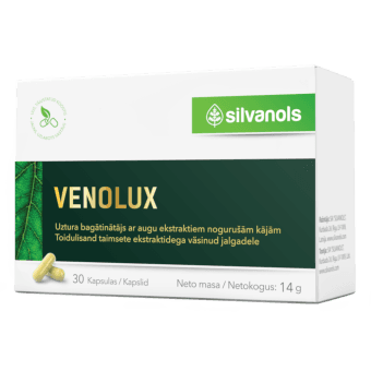 SILVANOLS kapsulas VENOLUX, 30 gab.