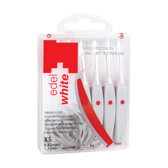 EDELWHITE starpzobu birstītes 0,42 mm, 6 gab.