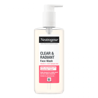NEUTROGENA sejas mazgāšanas līdzeklis CLEAR&RADIANT, 200 ml
