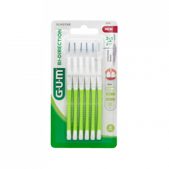 GUM starpzobu birstīte Bi-DIRECTION, 0,7 mm, 6 gab.