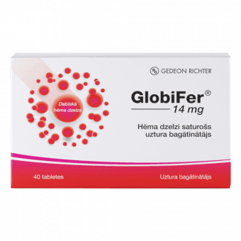 GLOBIFER 14 mg, tabletes, 40 gab.