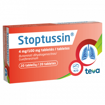 STOPTUSSIN 4 mg/100 mg tabletes, N20