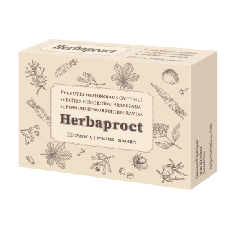 HERBAPROCT rektālie supozitoriji, 10 gab.