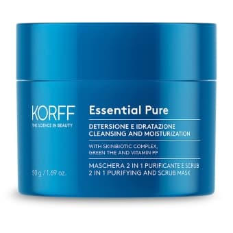 KORFF 2 in 1 sejas maska-skrubis ESSENTIAL PURE, 50 ml