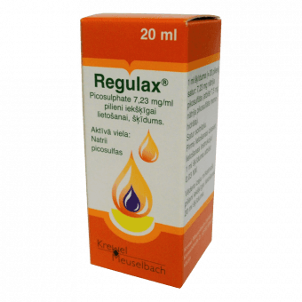 REGULAX PICOSULPHATE 7,23 mg/ml pilieni, 20 ml