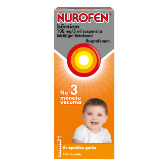 NUROFEN bērniem 100 mg/5 ml suspensija, 100 ml