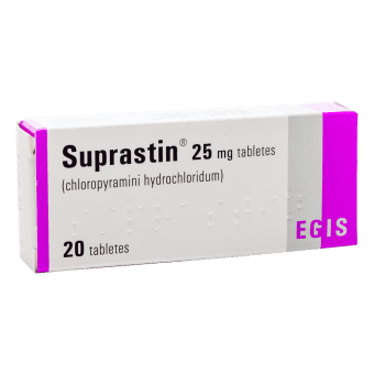 SUPRASTIN 25 mg tabletes, N20