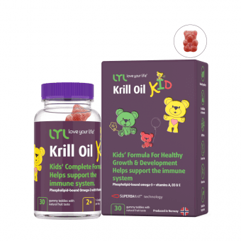 LYL Krill Oil KID, 30 želejas lācīši