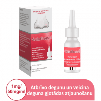 GALATHENOL 1 mg/50 mg/ml deguna aerosols, 10 ml