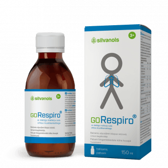 SILVANOLS sīrups GORESPIRO, 150 ml