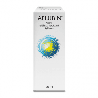 AFLUBIN pilieni, 50 ml