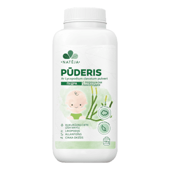NATĒJA pūderis bērniem ar Likopodiju un Alantoīnu, 100 g