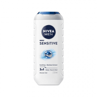 NIVEA dušas želejavīriešiem SENSITIVE, 250 ml