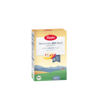 TOPFER musli putra banānu-ābolu no 8 mēn.,ekoloģiska, 175 g