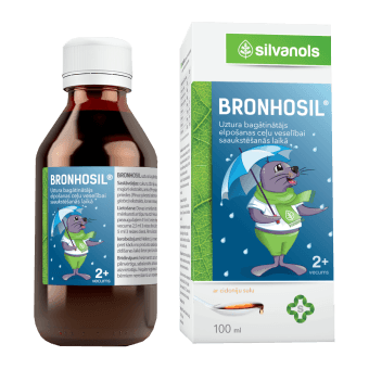 SILVANOLS sīrups BRONHOSIL, 100 ml