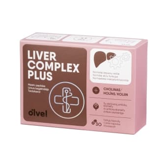 OLVEL uztura bagātinātājs LIVER COMPLEX PLUS, 30 kapsulas