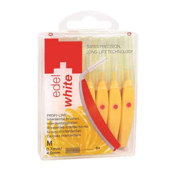 EDELWHITE starpzobu birstītes, 0,7 mm, 6 gab.