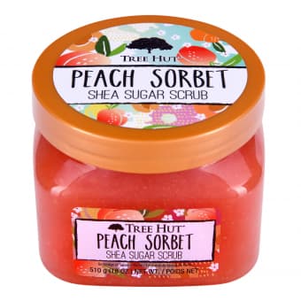 TREE HUT ķermeņa skrubis PEACH SORBET, 510 g