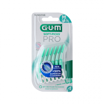 GUM zobu bakstāmie kociņi SOFT PICKS PRO, M, 30 gab.