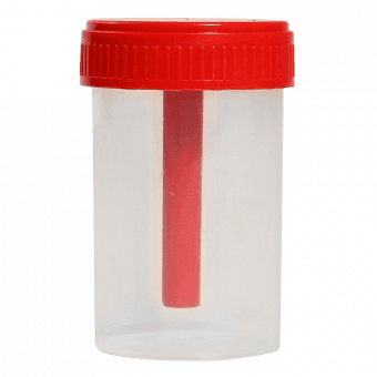 EURO CARE konteiners fēcēm ar kociņu, 60 ml