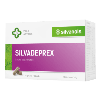 SILVANOLS kapsulas SILVADEPREX, 30 gab.