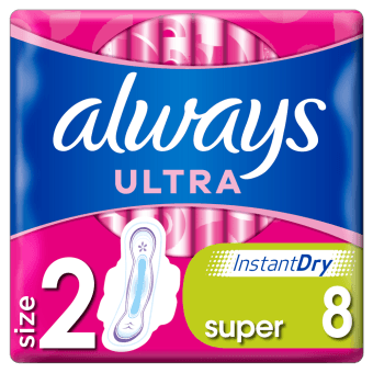 ALWAYS higiēniskās paketes ULTRA SUPER PLUS, 8 gab.