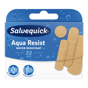 SALVEQUICK plāksteri AQUA RESIST, 22 gab.
