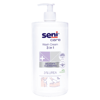 SENI CARE средство для мытья 3-в-1, 3% UREA, 1000 мл