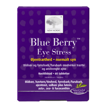 NEW NORDIC tabletes BLUE BERRY EYE STRESS, 60 gab.