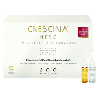 CRESCINA TRANSDERMIC ampulas pret matu izkrišanu 200, sievietēm, 20 ampulas
