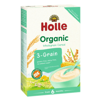 HOLLE bio bezglutēna trīsgraudu putra, no 6 mēn. vecuma, 250 g