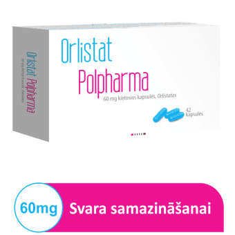 ORLISTAT POLPHARMA 60 mg cietās kapsulas, N42
