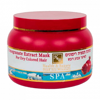 H&B maska sausiem krāsotiem matiem ar granātābolu, 250 ml