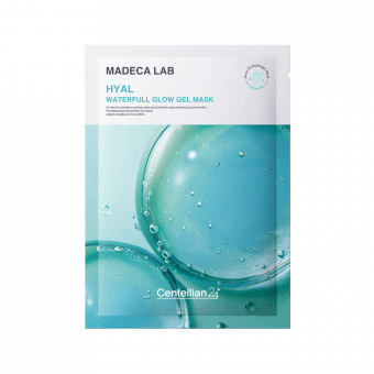 CENTELLIAN24 mitrinoša gēlveida sejas maska HYAL WATERFULL GLOW, 5 gab., 22 ml