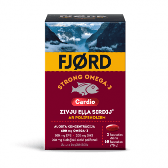 FJORD Strong OMEGA -3 Cardio, 60 kapsulas