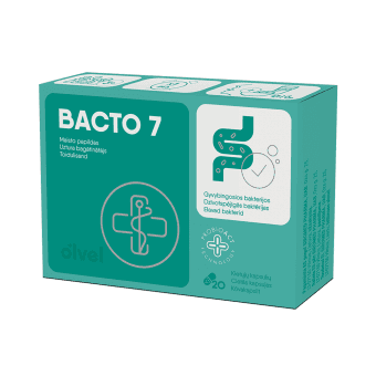 OLVEL uztura bagātinātājs BACTO 7, 20 gab.