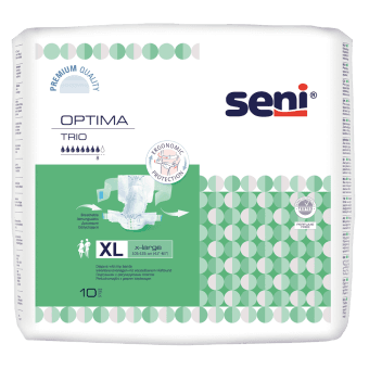 SENI OPTIMA TRIO подгузники с эластичным поясом EXTRA LARGE, 10 шт.