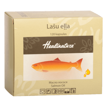 HEALINATURE Omega-3 ar Lašu eļļu, 120 kapsulas