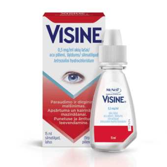 VISINE 0,5 mg/ml acu pilieni, 15 ml