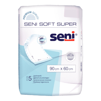 SENI SOFT SUPER absorbējošie palagi, 60x90 cm, 5 gab.