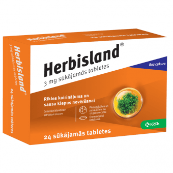 HERBISLAND 3mg sūkājamās tabletes, N24