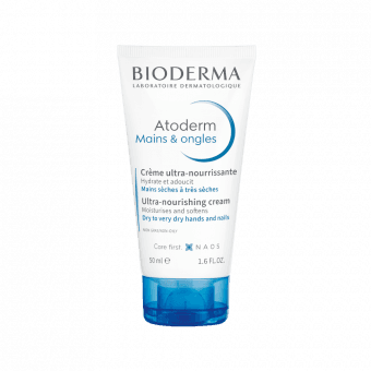BIODERMA īpaši barojošs krēms sausai vai ļoti sausai roku ādai un nagiem  ATODERM MAINS AND ONGLES, 50 ml