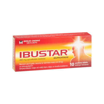 IBUSTAR 400 mg apvalkotās tabletes, N10