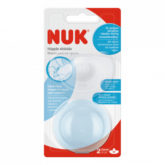 NUK silikona krūtsgalu aizsargi, M, 2 gab.