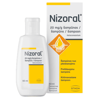 NIZORAL 20 mg/g šampūns, 60 ml