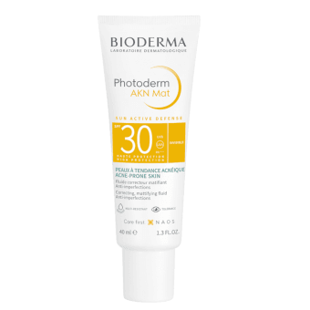 BIODERMA saules aizsargfluīds kombinētai vai taukainai ādai PHOTODERM AKN MAT, SPF 30, 40 ml