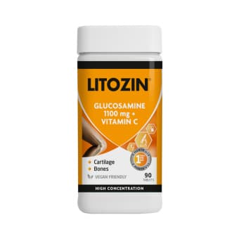 LITOZIN GLUCOSAMINE 1100mg+VITAMIN C, 90 tabletes